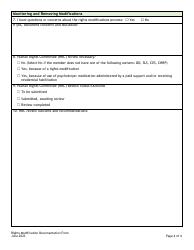 Rights Modification Documentation Form - Colorado, Page 4