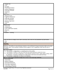 Assessment/Support Plans: Ltc Level of Care Eligibility Assessment (Legacy Ultc 100.2) - Colorado, Page 5