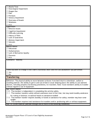 Assessment/Support Plans: Ltc Level of Care Eligibility Assessment (Legacy Ultc 100.2) - Colorado, Page 6