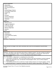 Assessment/Support Plans: Ltc Level of Care Eligibility Assessment (Legacy Ultc 100.2) - Colorado, Page 7