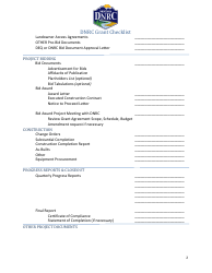 Dnrc Grant Checklist - Montana, Page 2