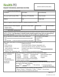 Document preview: Request for Medical Assistance in Dying - Prince Edward Island, Canada