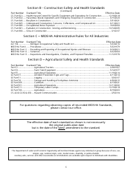 Form MIOSHA-STD-100 Order Form for Michigan Occupational Safety and Health Standards - Michigan, Page 5