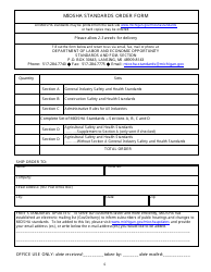 Form MIOSHA-STD-100 Order Form for Michigan Occupational Safety and Health Standards - Michigan, Page 6