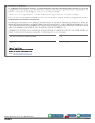 Form V-3177 Demande D&#039;aide Financiere Pour L&#039;acquisition D&#039;une Technologie - Programme Ecocamionnage - Quebec, Canada, Page 3