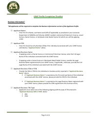 Ldwf Profile Completion Checklist - Louisiana