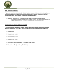 Ldwf Profile Completion Checklist - Louisiana, Page 3