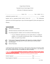 Application for Dental Hygiene Expanded Practice Permit - Pathway 1 - Oregon, Page 7