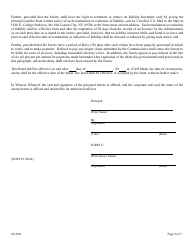 Earned Wage Access Provider Bond Form - Nevada, Page 2