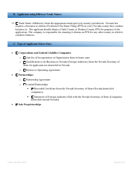 Application for Licensing an Earned Wage Access Provider Checklist - Nevada, Page 2