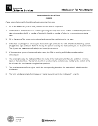 Form CS-0836 Medication for Pass/Respite - Tennessee, Page 2