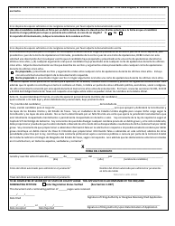 Form 2-34 Application for a Place on the General Election Ballot for an Independent Judicial Candidate - Texas (English/Spanish), Page 5