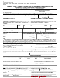 Document preview: Form 2-14 Candidate Application for Nomination by Convention for a Federal Office - Texas (English/Spanish)
