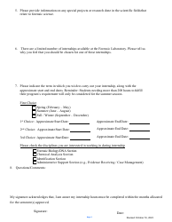 Despp Division of Scientific Services Co-op Internship Application - Connecticut, Page 7