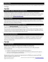 Instructions for Firm Registration Renewal - Oregon, Page 3