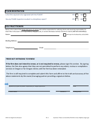 Firm Registration Renewal - Oregon, Page 4