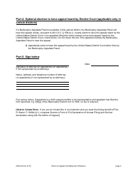 Official Form 417A Notice of Appeal and Statement of Election, Page 2