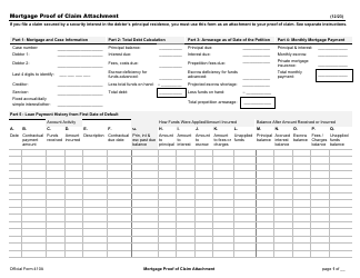 Official Form 410A Mortgage Proof of Claim Attachment