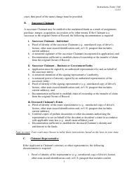 Instructions for Form 1340 Application for Payment of Unclaimed Funds, Page 3