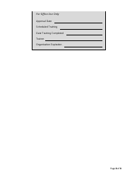 Application for the Organized Voter Registration Program - Delaware, Page 8