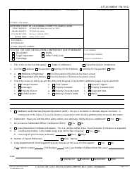 Document preview: Attachment FM-1010 Status or Case Resolution Conference Questionnaire - Santa Clara County, California