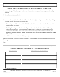 Form SJPR-403 Objection to Petition for Visitation (Guardianship) - County of San Joaquin, California, Page 2