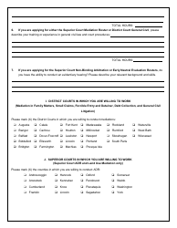 Office of Court Adr Roster Application - Maine, Page 4
