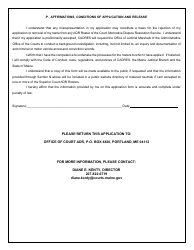 Office of Court Adr Roster Application - Maine, Page 7