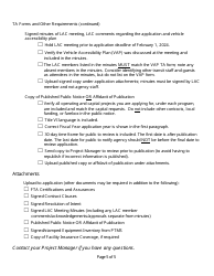 New Freedom Application Checklist - Michigan, Page 5