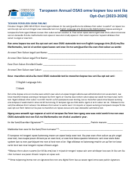 30-day Notice and Opt-Out Form - Oregon (Chuukese), Page 2