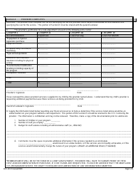 Form DOC341.10 Special Needs Rate Request Form - Child Care Scholarship Program - Maryland, Page 3