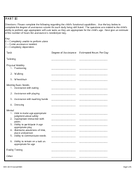 Form DOC341.10 Special Needs Rate Request Form - Child Care Scholarship Program - Maryland, Page 5