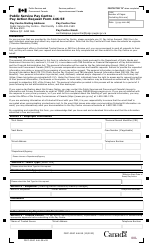 Document preview: Form PSPC-SPAC446-5E Pay Action Request Form - Canada