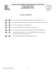 Form DPSSP0097 Corporate Certification Renewal Application - Louisiana, Page 13