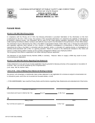 Form DPSSP0097 Corporate Certification Renewal Application - Louisiana, Page 8