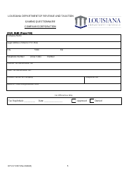 Form DPSSP0097 Corporate Certification Renewal Application - Louisiana, Page 9