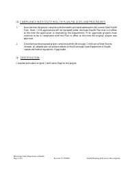 Application for Extension/Renewal of an Expired Certificate of Need - Mississippi, Page 5