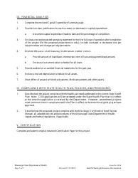 Form 824 E Application for Con Cost Overrun Con Amendment and/or Additional Capital Expenditure - Mississippi, Page 5