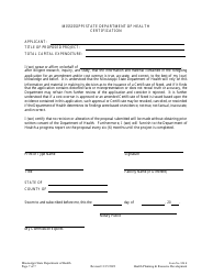 Form 824 E Application for Con Cost Overrun Con Amendment and/or Additional Capital Expenditure - Mississippi, Page 7