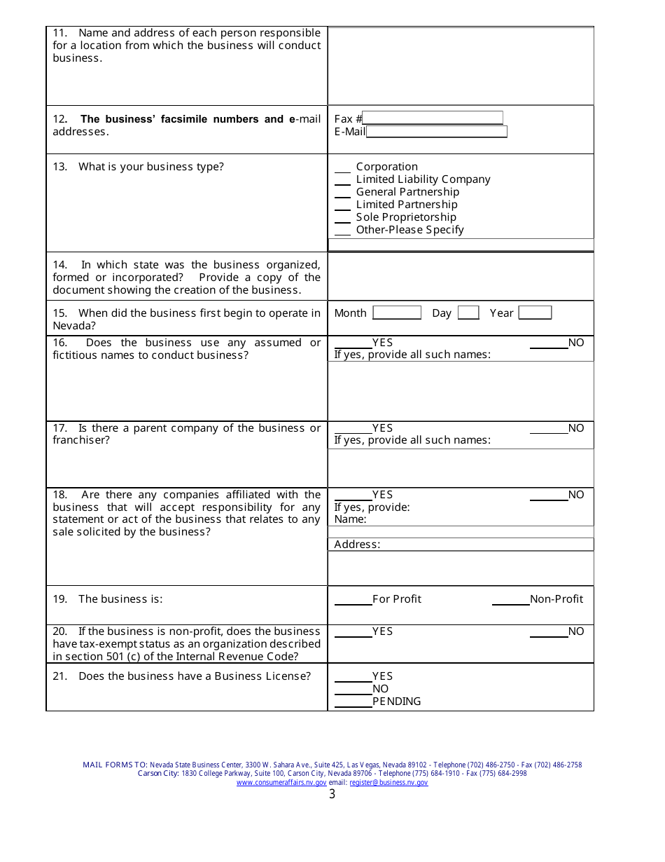 Application for Registration - Organization for Buying Goods and Services at a Discount - Nevada, Page 7