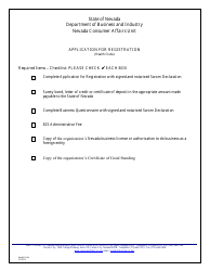 Application for Registration - Health Clubs - Nevada, Page 12