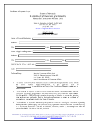 Application for Registration - Health Clubs - Nevada, Page 13