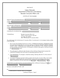 Application for Registration - Health Clubs - Nevada, Page 17