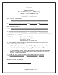 Application for Registration - Health Clubs - Nevada, Page 18