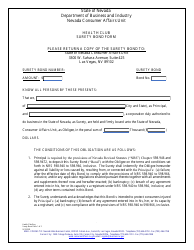 Application for Registration - Health Clubs - Nevada, Page 22