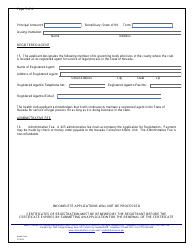 Application for Registration - Health Clubs - Nevada, Page 4