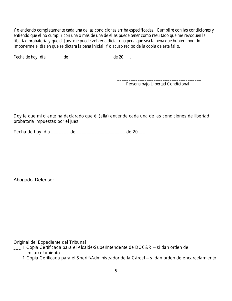 Apendice A Delito Menor - North Dakota (Spanish), Page 5