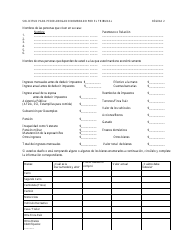 Solicitud Para Servicios De Abogado Nombrado Por El Tribunal En Casos Civiles Y En Casos De Menores De Edad - North Dakota (Spanish), Page 2