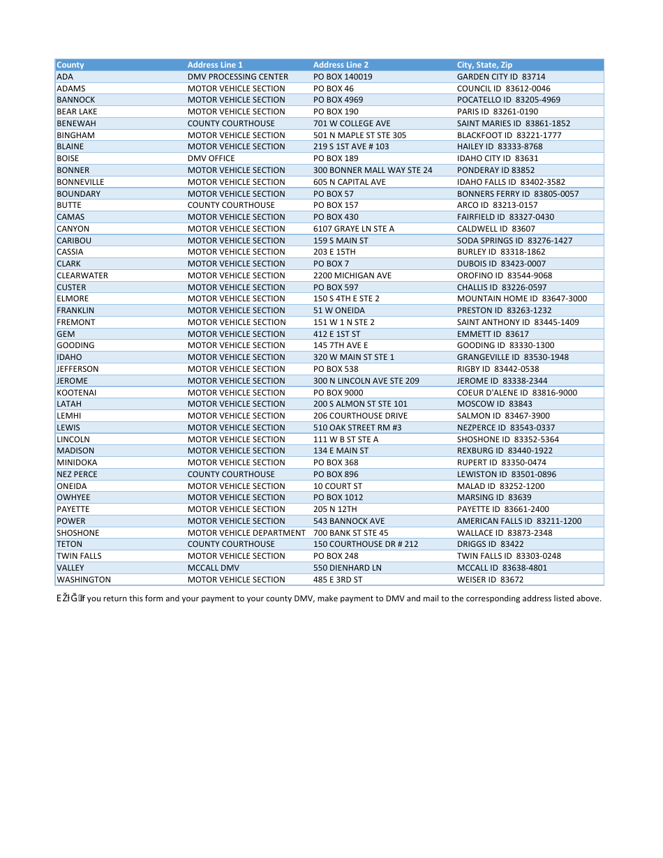 Form ITD3371 Affidavit of Lost Title and Application for Title - Idaho, Page 3