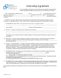 Document preview: Form PE-00546-06 Internship Agreement - Minnesota